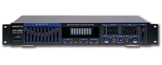 VocoPro DA-900 Digital Karaoke Mixer w/ 10-Band Equalizer & Spectral Analyzer